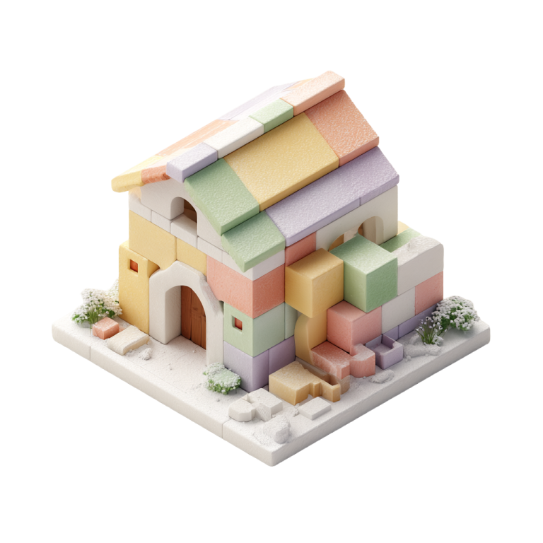 Illustration d'un logement en cours de modélisation 3D représentant l'étape de modélisation dans le processus de conception