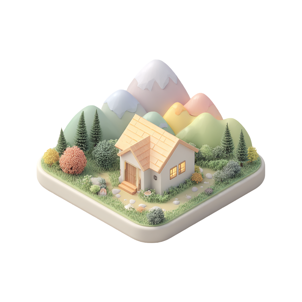 Illustration d'un logement en 3D représentant la solution Renouvel