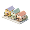 Illustration d'un lotissement représentant les promoteurs immobiliers ciblés par le configurateur 3D