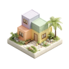 Illustration d'une maison en container représentant les constructeurs d'habitats modulaires et préfabriqués ciblés par le configurateur 3D
