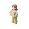 Illustration d'un personnage transmettant un dossier rempli